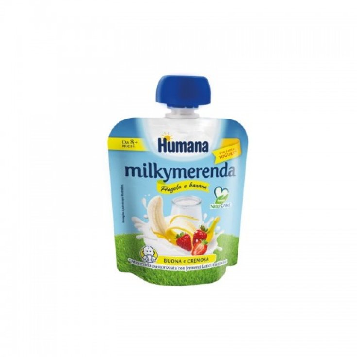 Milkymerenda Strawberry And Banana Humana 100g