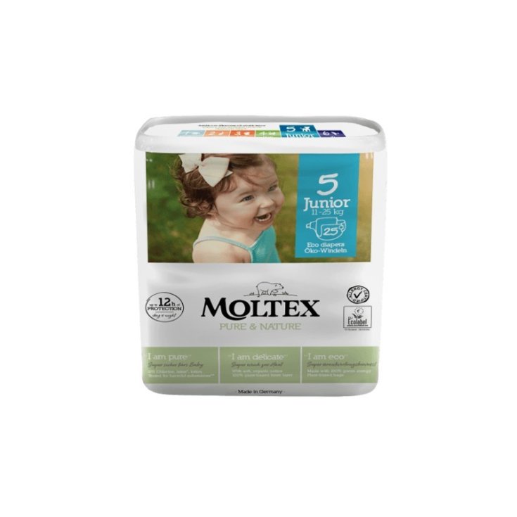 Moltox Pure & Nature Junior Size 5 (11-25kg) Ontex 25 Ecological Diapers
