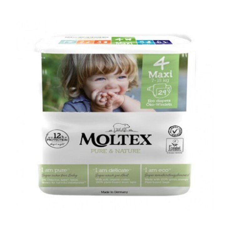 Moltox Pure & Nature Maxi Size 4 (7-18kg) Ontex 29 Ecological Diapers