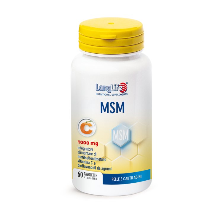 MSM 1000mg LongLife 60 Coated Tablets
