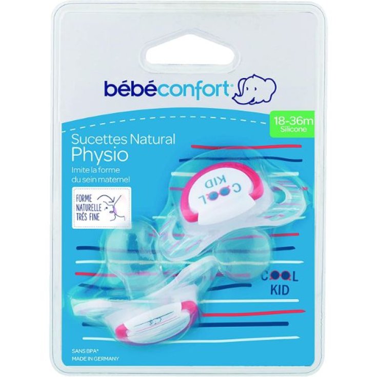 Natural Physio Bébé Confort Cool Kid 18-36 Months 2 Soothers