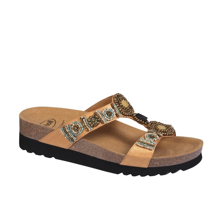 New Bogotà Scholl® Gold Bioprint® Woman Sandal Size 41
