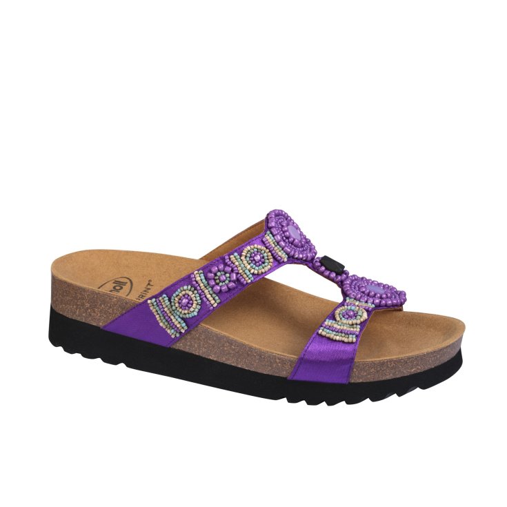 New Bogotà Scholl® Woman Bioprint® Purple Sandal Size 40