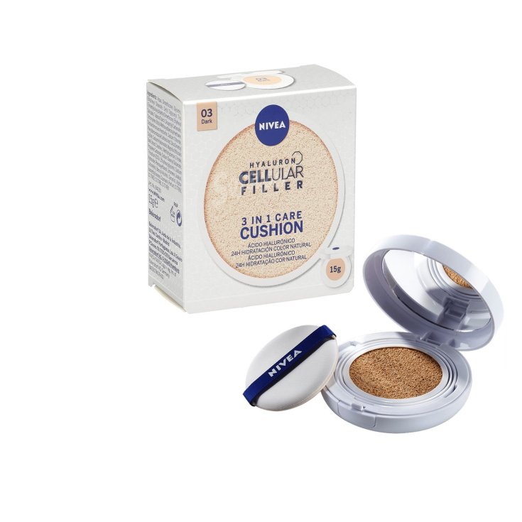 Hyaluron Cellular Filler 3 In 1 Cushion Dark Shade NIVEA 15g