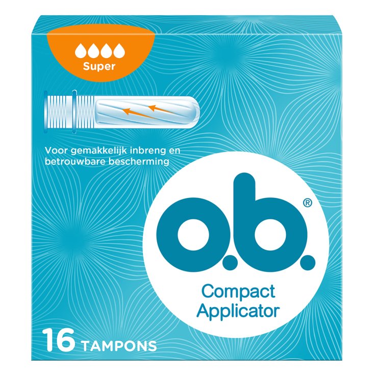 ob® Compact Applicator - Super 16 Pieces