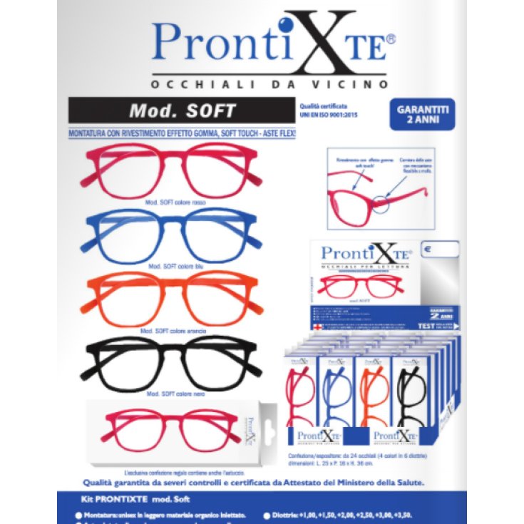 Eyeglasses Close Up Soft Red +2.00 ProntiXte