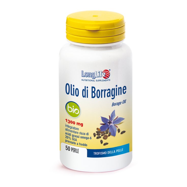 Organic Borage Oil 1300mg LongLife 50 Pearls Organic Borage Oil 1300mg LongLife 50 Pearls