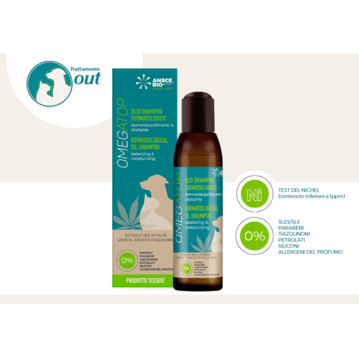 Omegatop Ansce Bio Dermatological Shampoo Oil 200ml