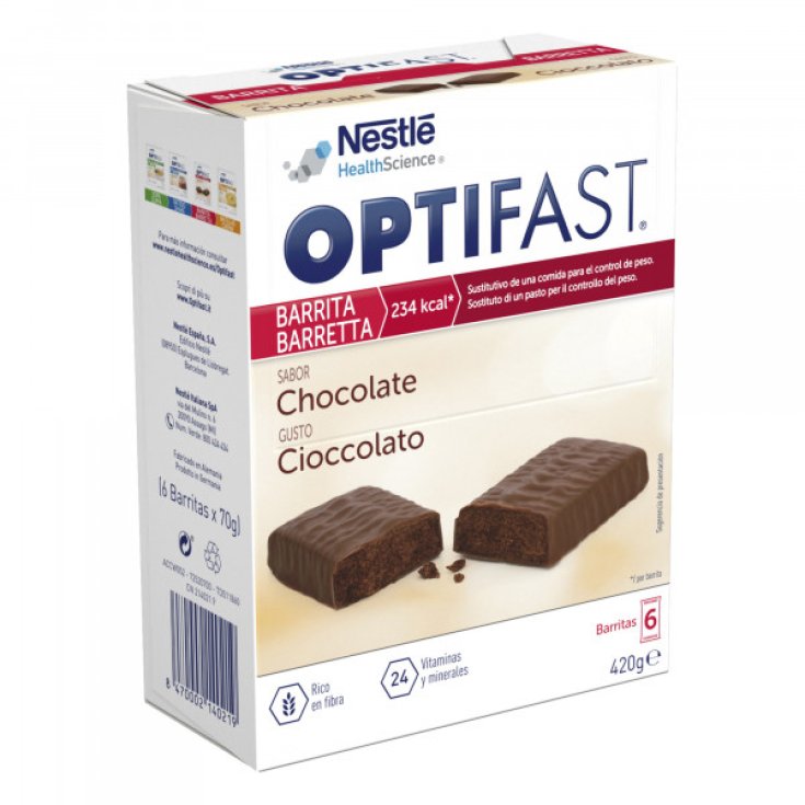 OptiFast Nestle HealthScience Bars 6 Pieces