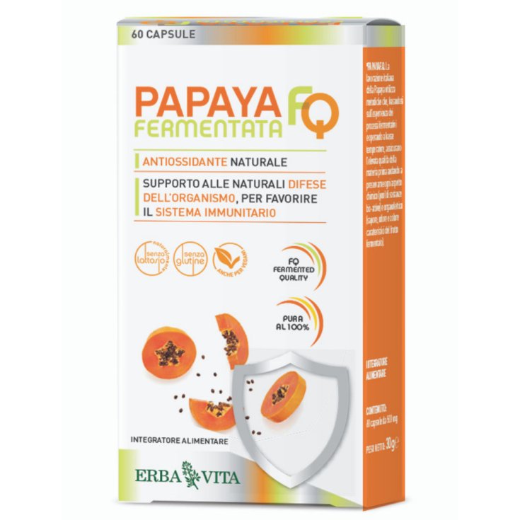 Fermented Papaya FQ Erba Vita 60 Capsules