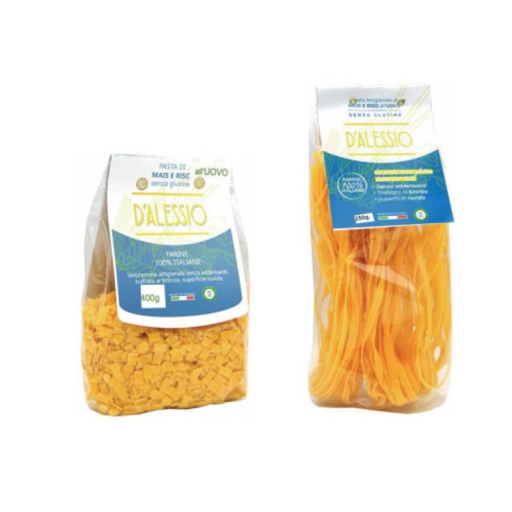 Corn And Rice Pasta With Egg D'Alessio Quadrucci 400g