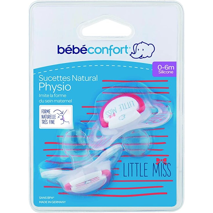 Natural Physio Bébé Confort Little Miss 0-6 M 2 Soothers