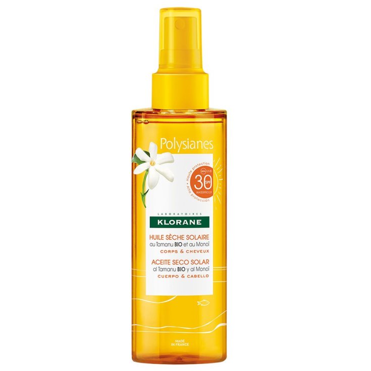 Polysianes Dry Sun Oil Spf30 Klorane 200ml