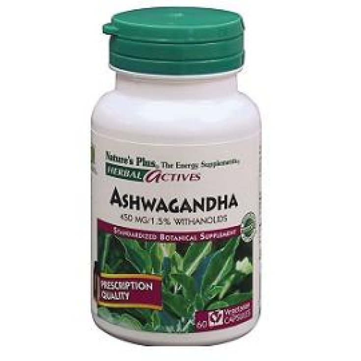 Nature's Plus Herbal Actives Ashwagandha Food Supplement 60 Capsules