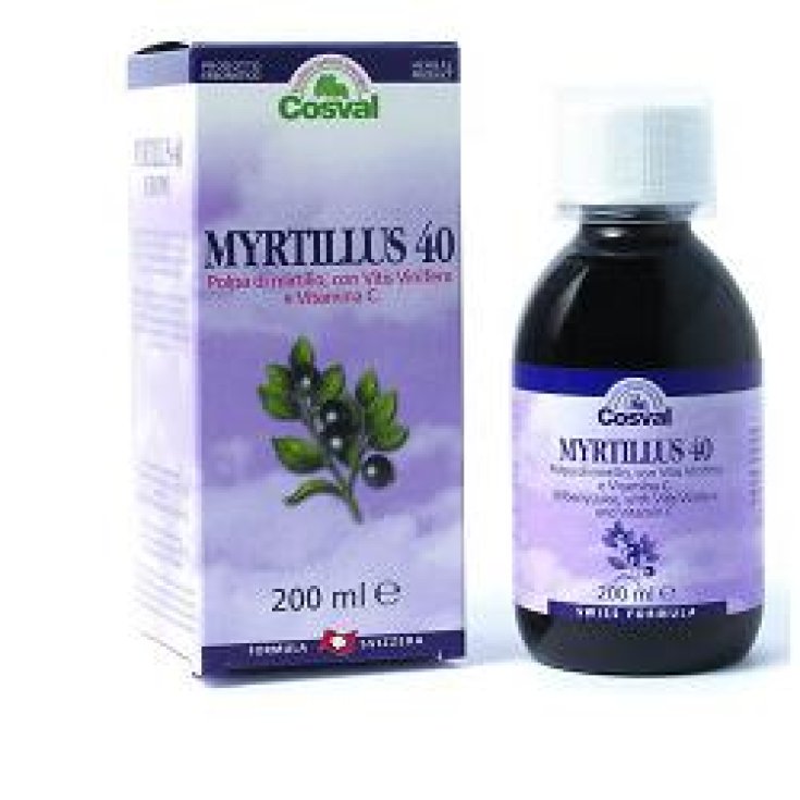 Cosval Myrtillus 40 Blueberry Pulp With Vitamin C 200ml