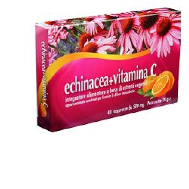 Aurora Srl Echinacea + Vitamin C Food Supplement 40 Tablets