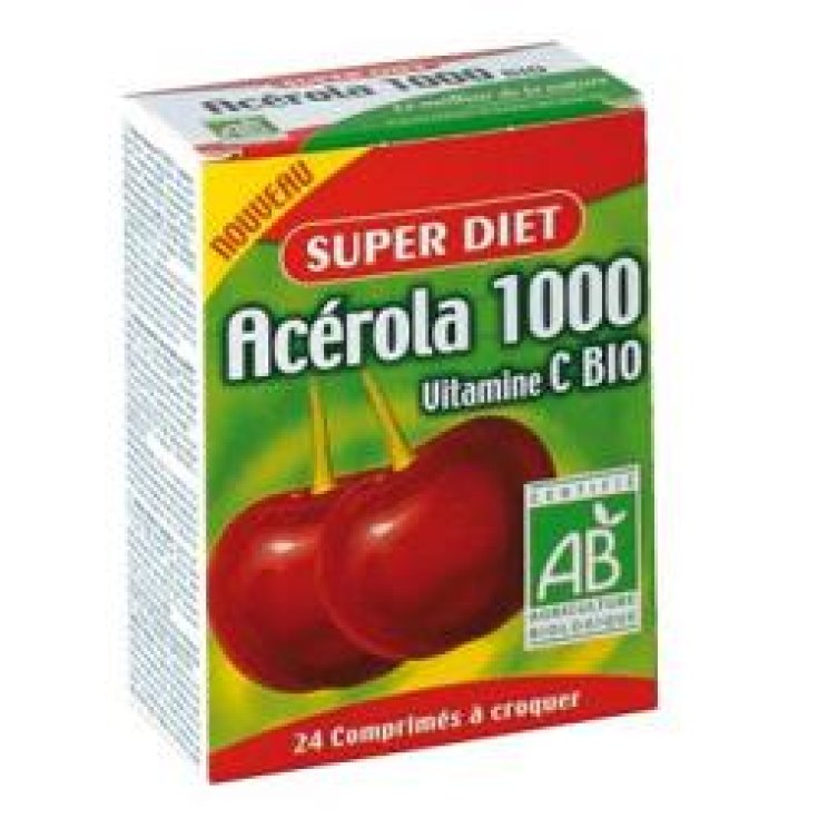 Superdiet Acerola 1000 Bio With Vitamin C Of Natural Origin 24 Tablets