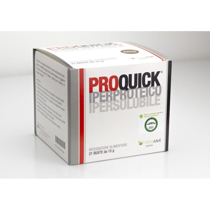 Farmana Hyperproteic Hypersoluble Proquick 21 Bags of 15g Cocoa