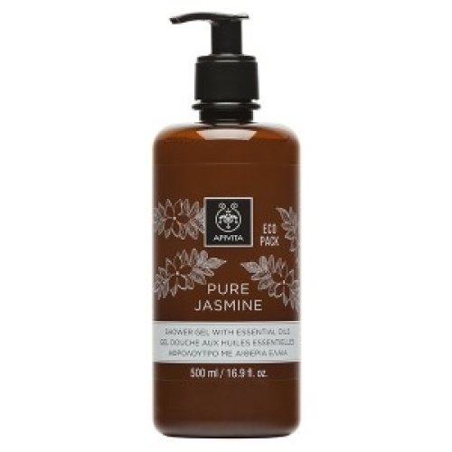 Pure Jasmine Shower Gel Apivita 500ml Loreto Pharmacy