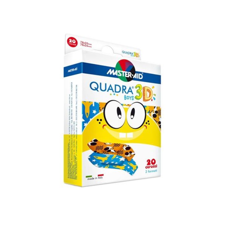 Quadra 3D Boys Master-Aid 20 Pieces