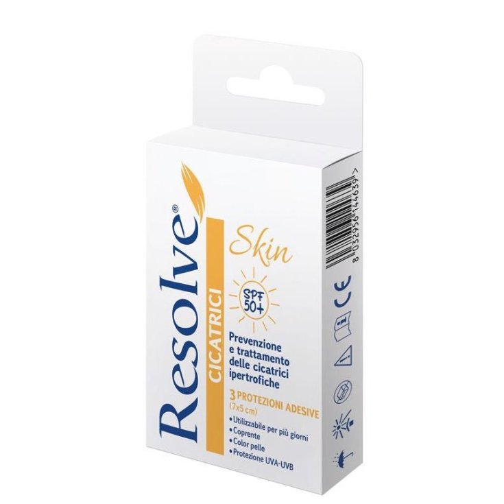 Resolve® Skin Scars And Keloids Protections Spf 50+ 7x5cm 3 Pieces