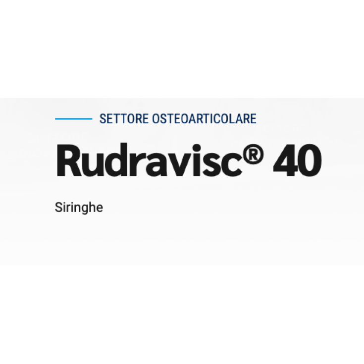 Rudravisc® 40 ShedirPharma® 1 Intrarticular Syringe 40mg 2ml