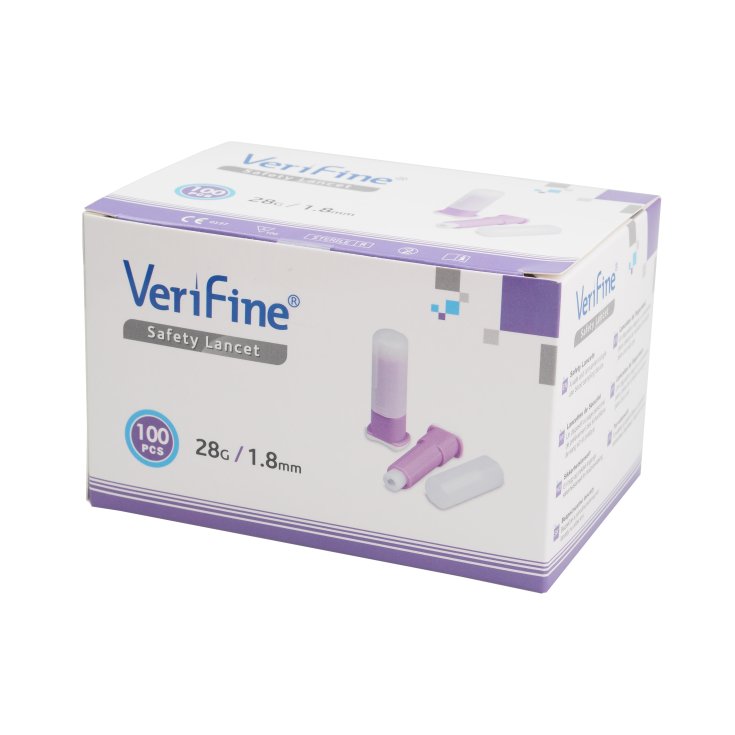 Safety Lancet VeriFine 100 Pieces