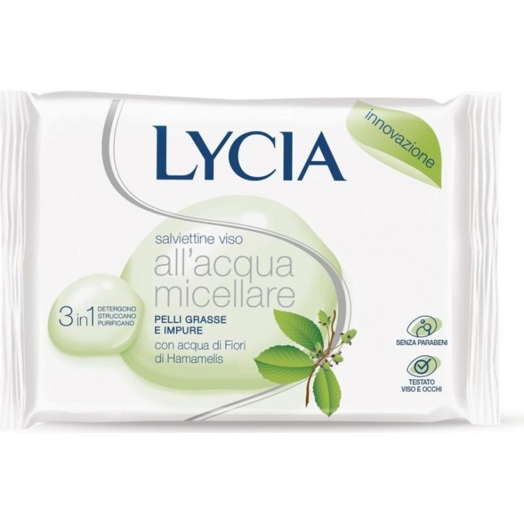 Lycia Micellar Water Wipes Oily Skin 12 Wipes