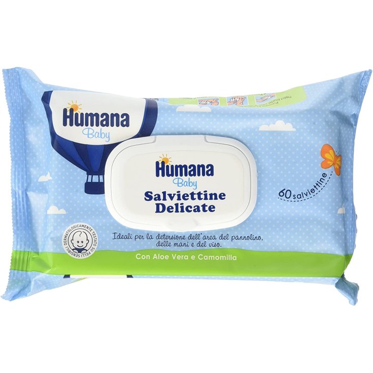 Humana Baby Delicate Wipes 60 Wipes