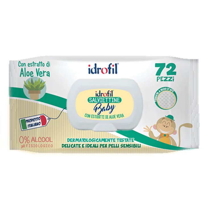 Baby Idrofil Wipes 72 Pieces