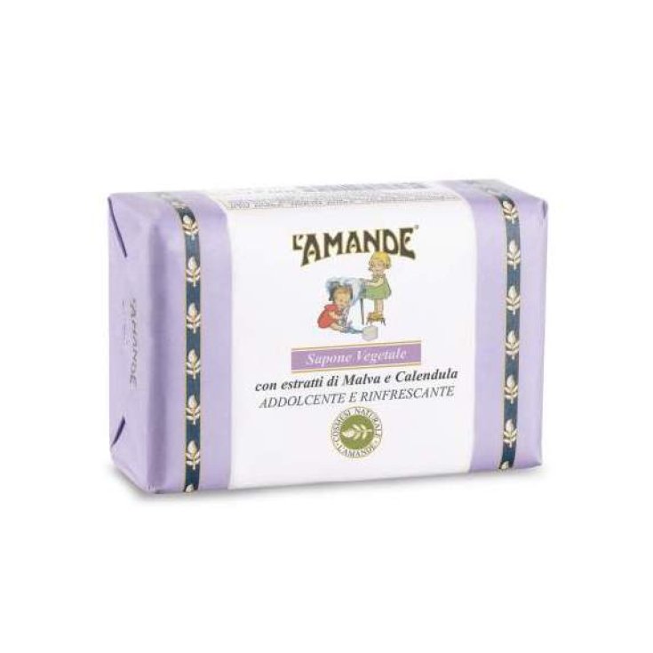 L'Amande Mallow and Calendula Vegetable Soap 200g