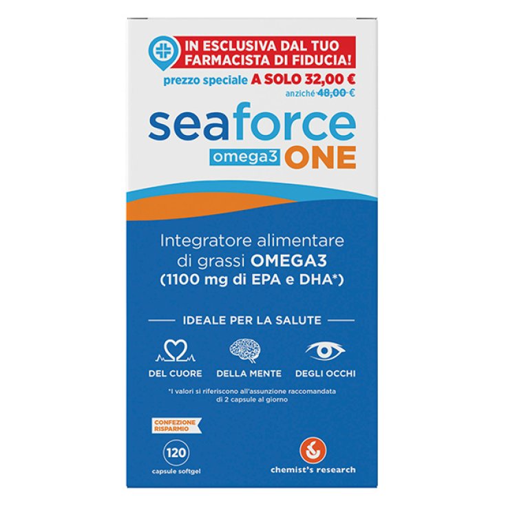 Seaforce One Omega 3 Chemist's Research 120 Capsules