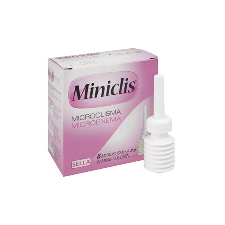 Miniclis Children SADDLE 6 Single-dose micro-enemas of 3g