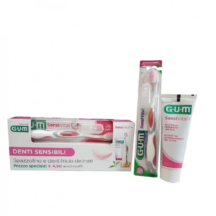 Sensivital + Suncare Gum® 1 Toothbrush + Toothpaste Kit