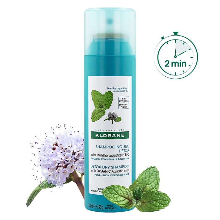 Klorane Bio Aquatic Mint Dry Shampoo 150ml
