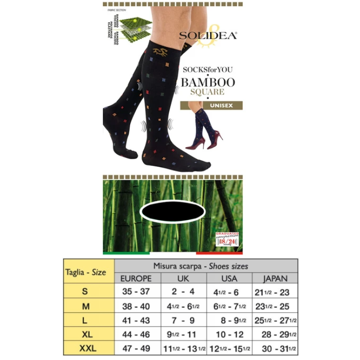 Socks For You Bamboo Square Solidea Navy Blue Size XXL