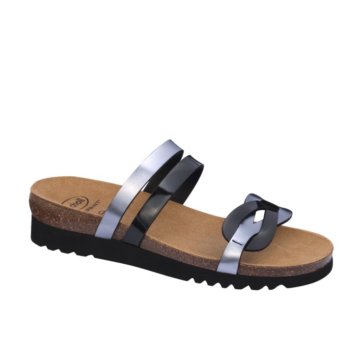 Sofia Scholl® Black Bioprint® Woman Sandal Size 40