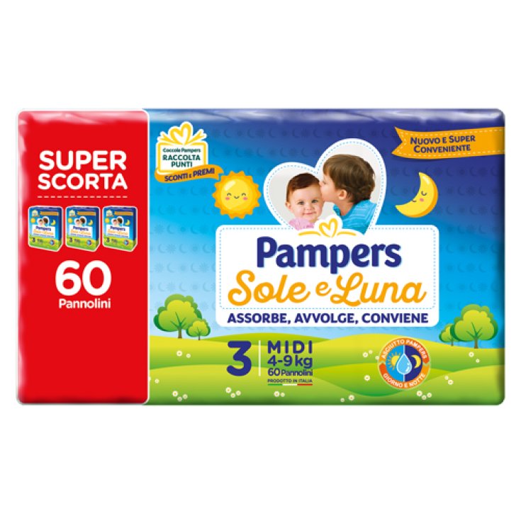 Sole & Luna Trio Midi Pampers 60 Diapers