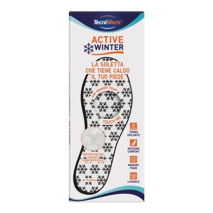 Active Winter Memory Foam Tecniwork® Insoles 1 Pair Size 38