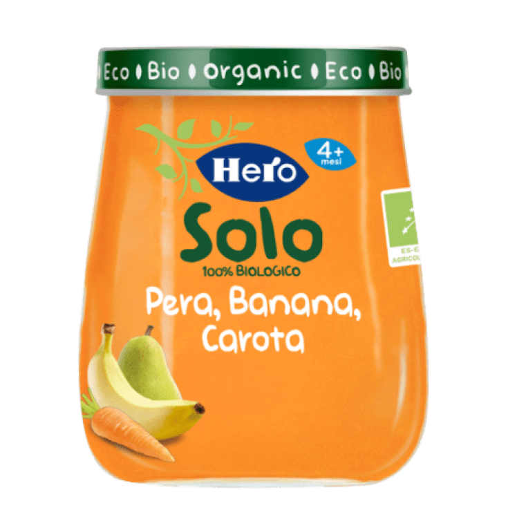 Only Homogenized Fruit Hero 120g Pear Banana Carrot Organic