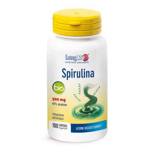 Spirulina Bio LongLife 100 Vegetable Capsules Loreto Pharmacy