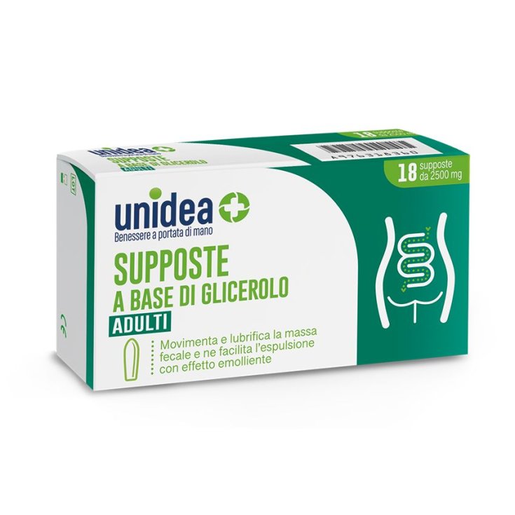 SUPPOSITORIES BASED ON GLYCEROL unidea Adults 18 Suppositories