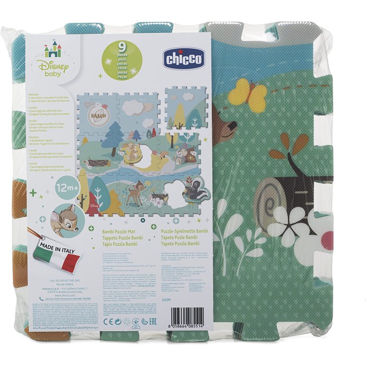 Bambi Disney Baby CHICCO Puzzle Rug 9M +