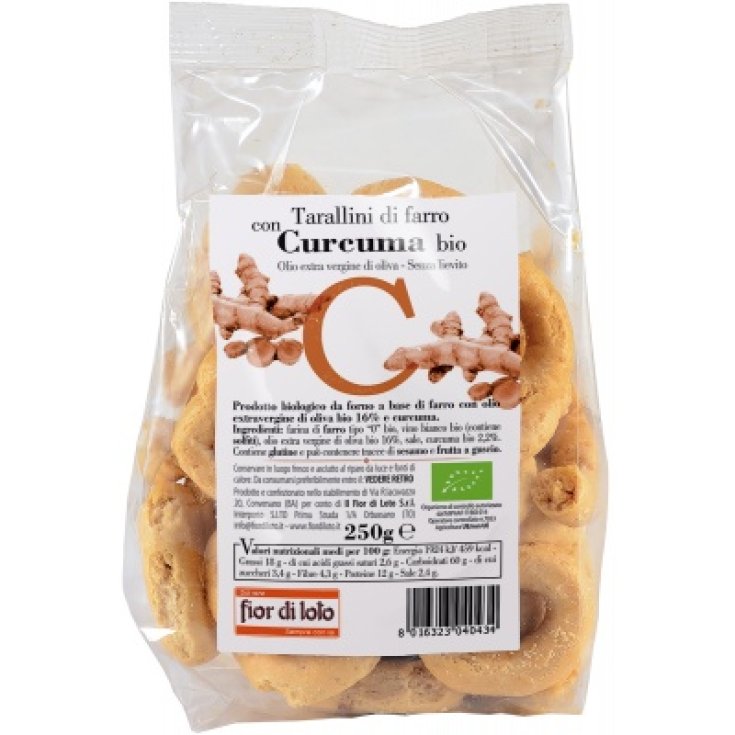 Farro Tarallini With Turmeric Fior Di Loto 250g