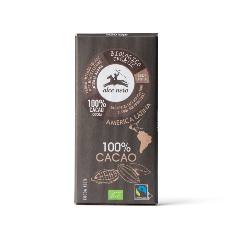 Alce Nero 100% Organic Cocoa Bar 50g