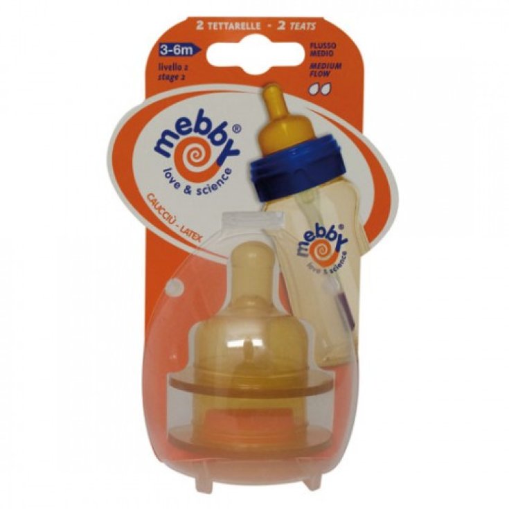 Mebby Rubber Teat 2 Pieces