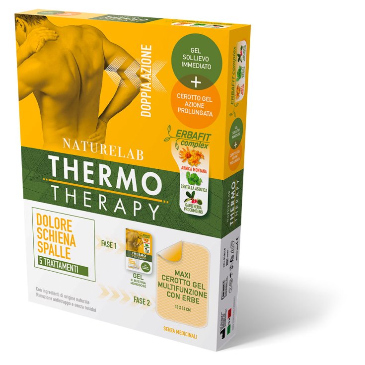 THERMO THERAPY Back Pain Shoulders NatureLab 5 Patches + Gel