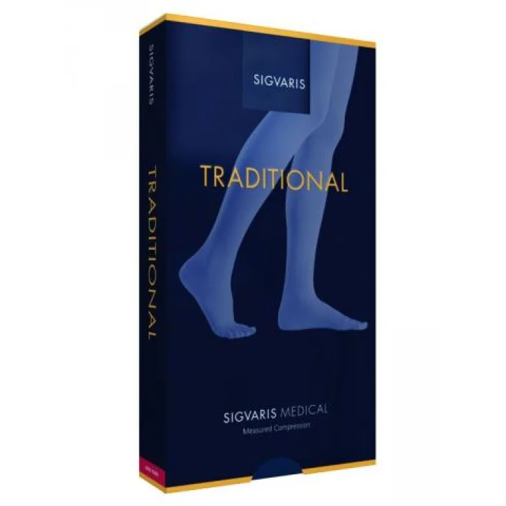 Traditional 505 Half Thigh Tights Sigvaris Open Toe Color Beige Size MS 1 Pair