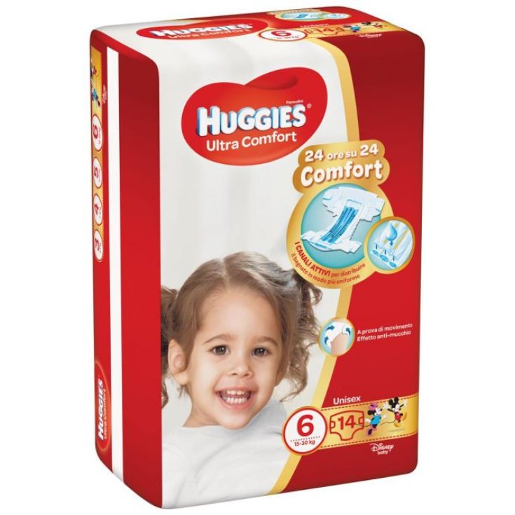 Ultra Comfort Huggies® Unisex Diapers 14 Pieces Size 6