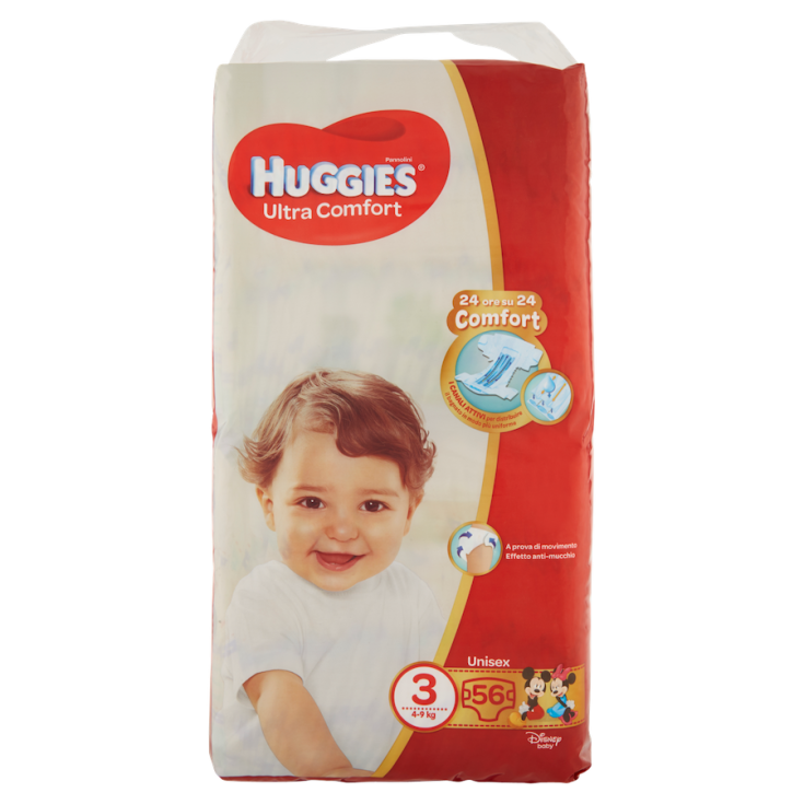 Huggies Ultra Comfort Diaper Size 3, 5-8kg 56pcs Online at Best Price, Baby Nappies